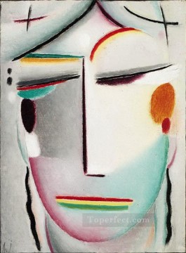 抽象的かつ装飾的 Painting - 救世主の顔 遠くの王 ブッダ二世 1921年 アレクセイ・フォン・ヤウレンスキー 表現主義